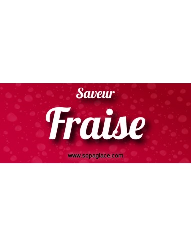 Sirop pour granités saveur Fraise