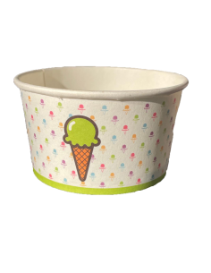 Carton Petit pot carton glace simple