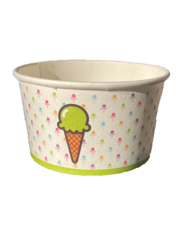Carton Petit pot carton glace simple