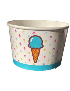 Carton Petit pot carton glace triple