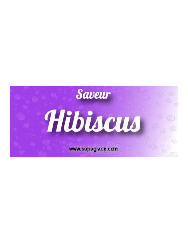 Sirop pour granités, saveur hibiscus